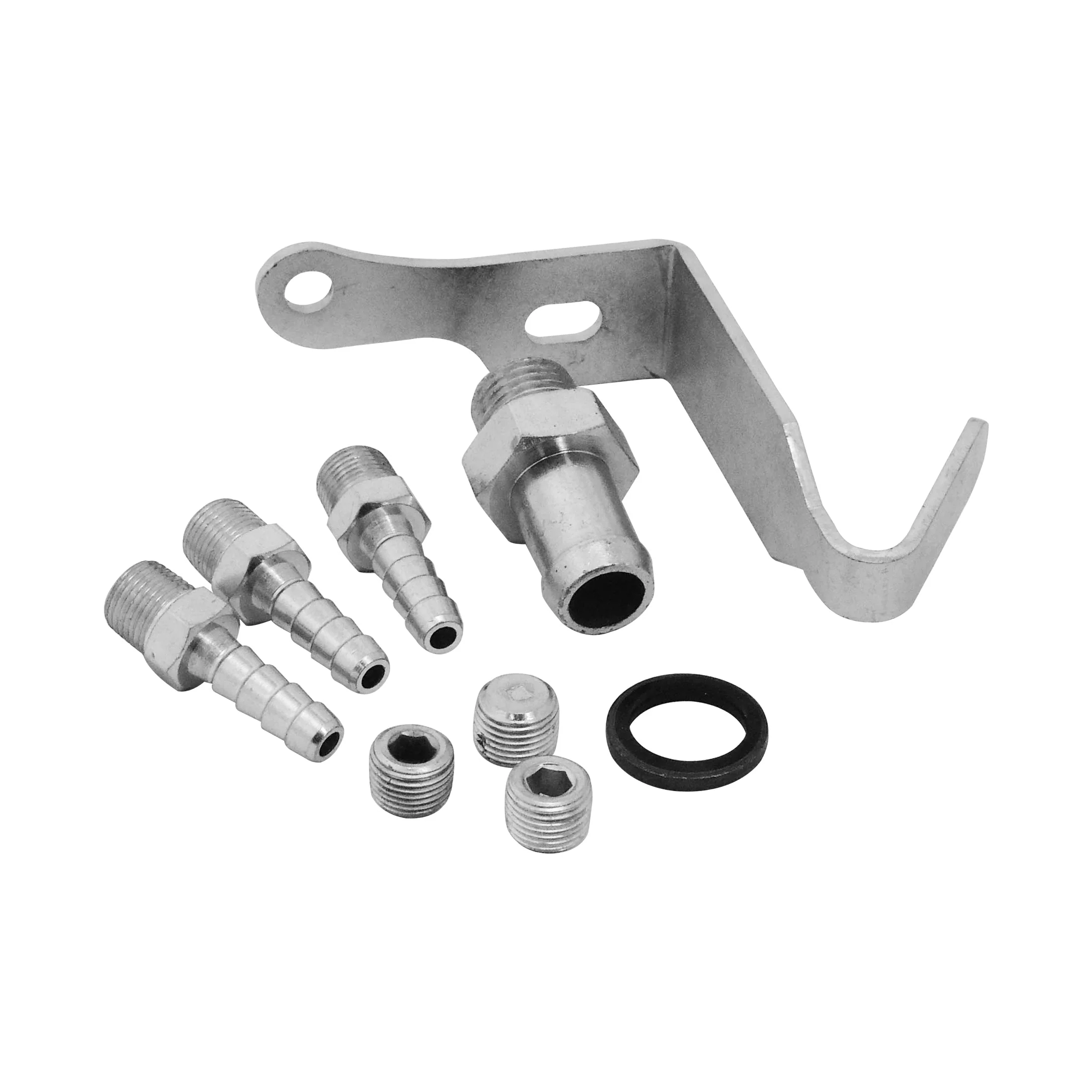 SPA TURBO Cast Aluminum Intake Manifold for transverse VW/AUDI 1.8T with 4 injectors Fuel Rail Kit (left side OEM throttle) - Black - Image 5