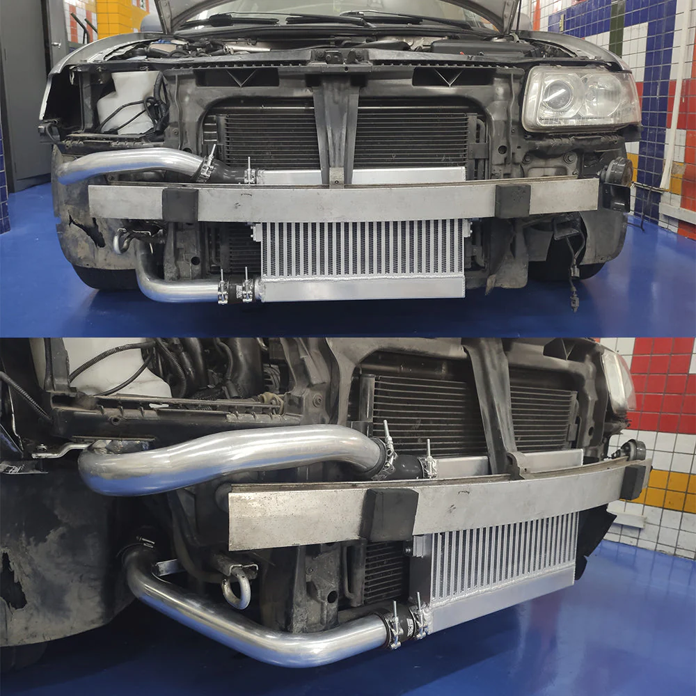 SPA TURBO Front intercooler kit for Audi A3 1.8 Turbo 20V – 180cv – Black Hose - Image 5